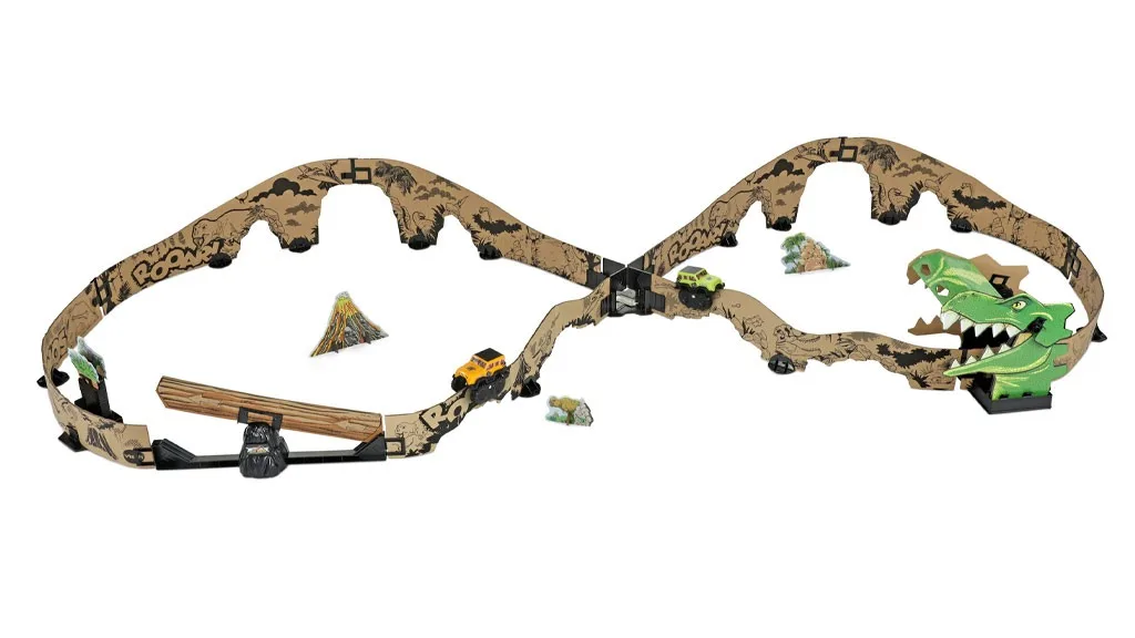 Con Turbo Edge Riders i bambini possono costruire piste emozionanti con il cartone