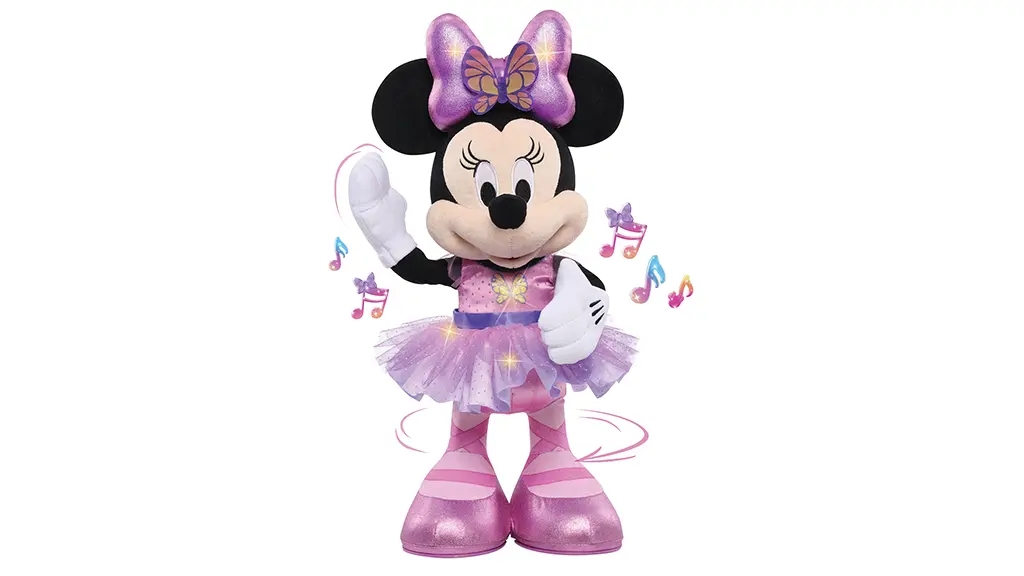 Balla durante tutte le feste con il peluche Disney Junior Minnie Mouse Ballerina Farfalla