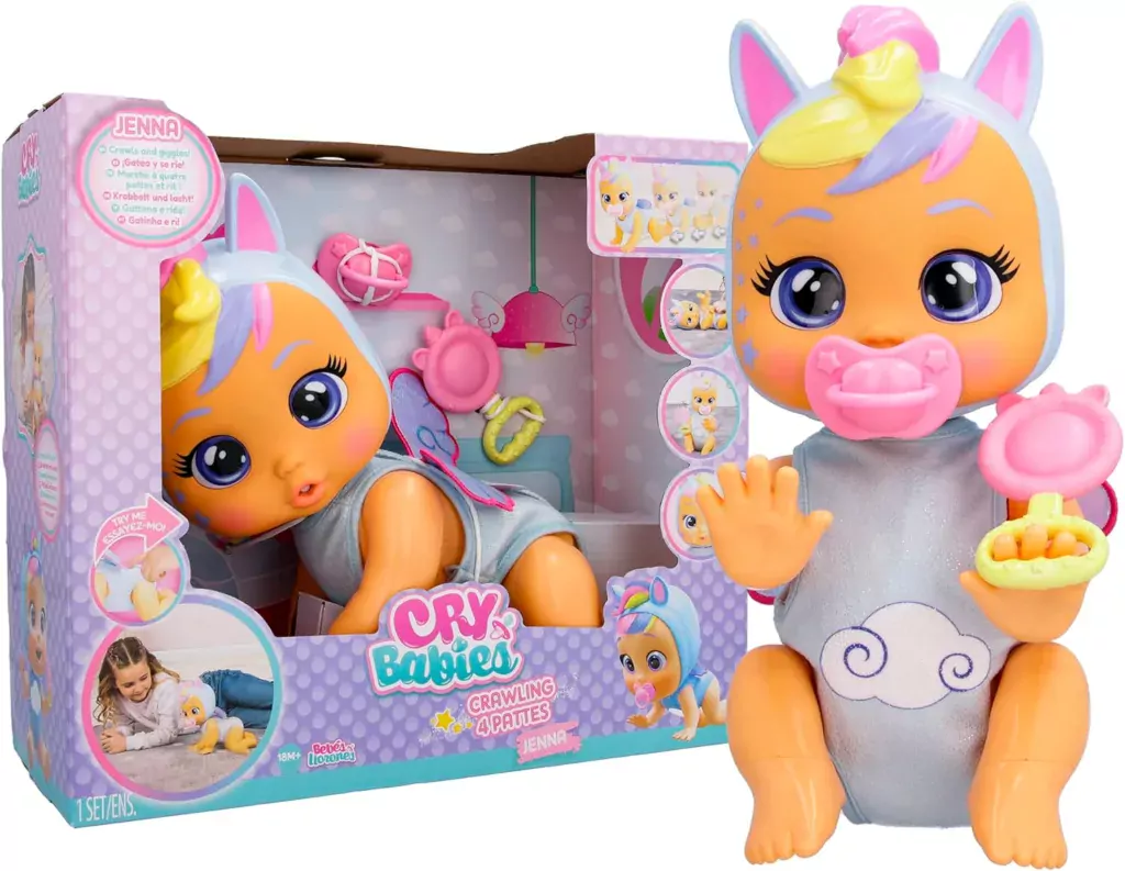 Divertite i bambini con le bambole arrampicatrici interattive Cry Babies.