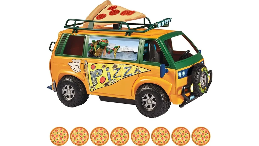 Questo furgone consegna-pizza di Tartarughe Ninja arriva con un lanciapizza.