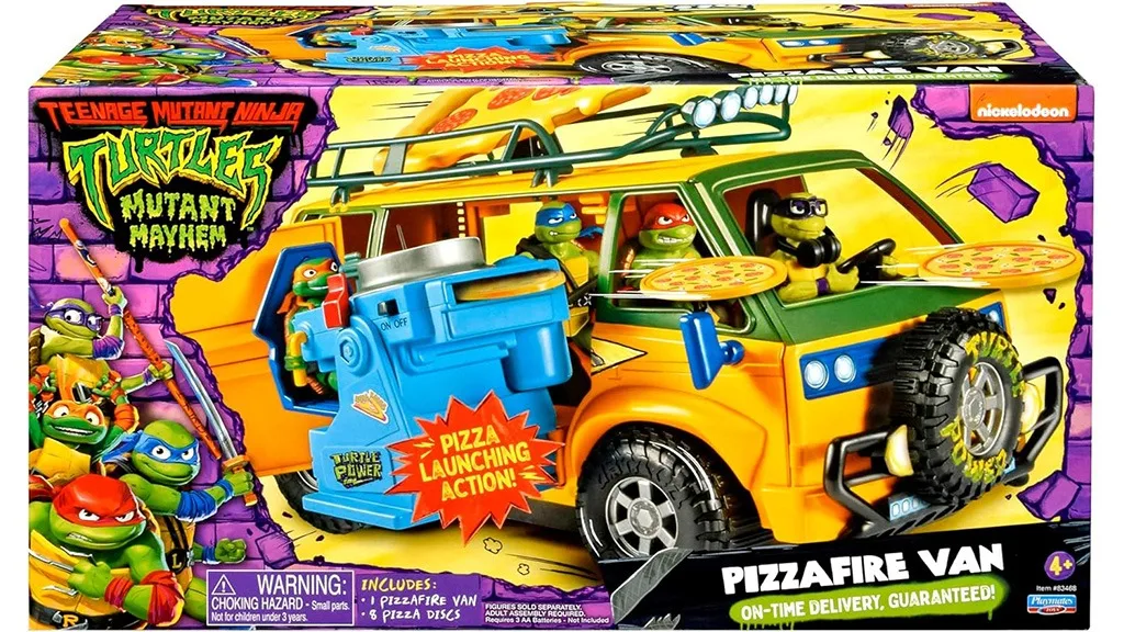 Questo furgone consegna-pizza di Tartarughe Ninja arriva con un lanciapizza.