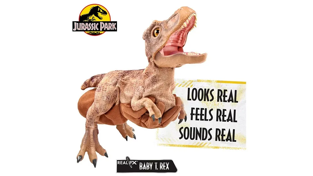 I bambini possono adottare un dinosauro con il Baby T. Rex con veri effetti Wow! Stuff