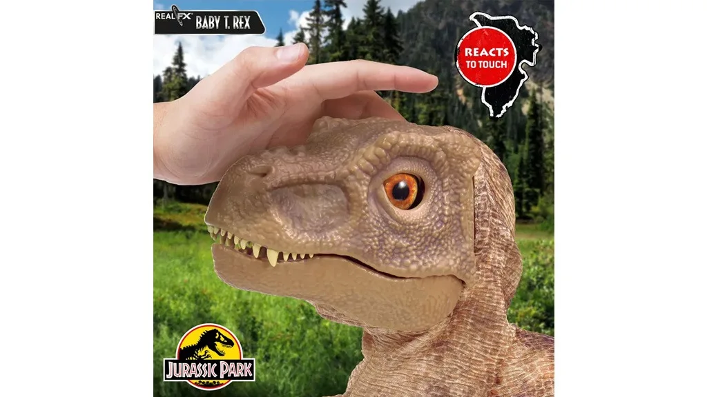 I bambini possono adottare un dinosauro con il Baby T. Rex con veri effetti Wow! Stuff
