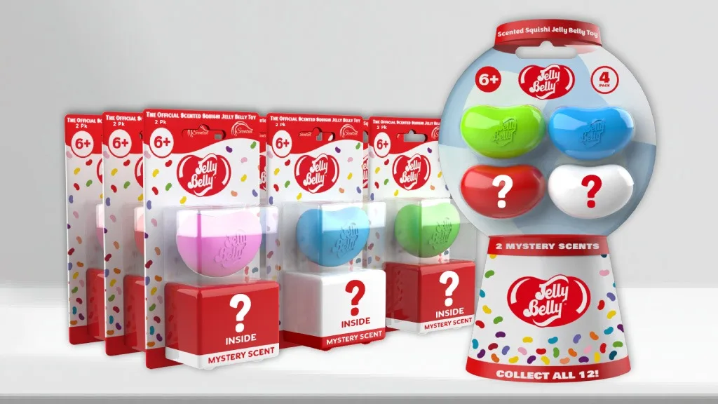 Le bambole gelatine diventano oggetti da collezione colorati grazie all'incredibile gruppo.