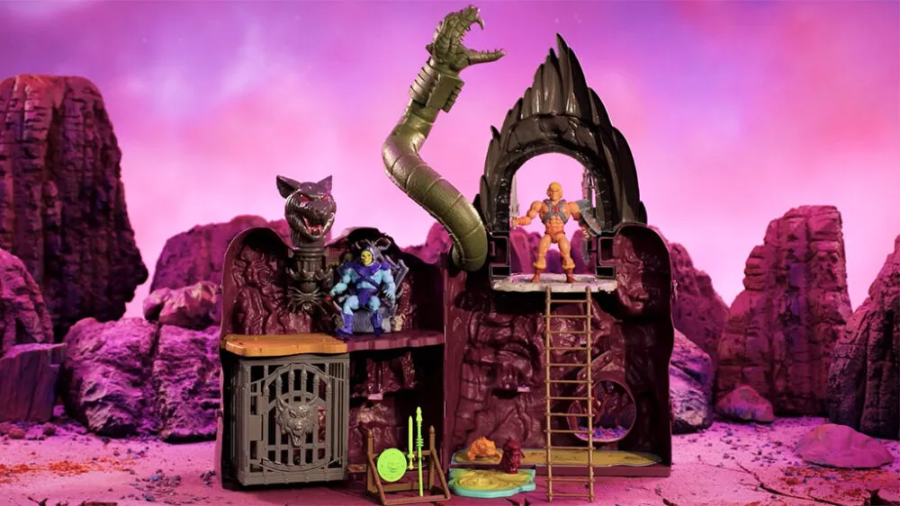 Il set da gioco Mattel Masters of the Universe Origins Snake Mountain è davvero figo
