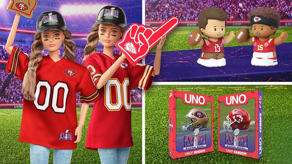Questi nuovi prodotti Super Bowl di Mattel Creations sono pronti per il giorno della partita