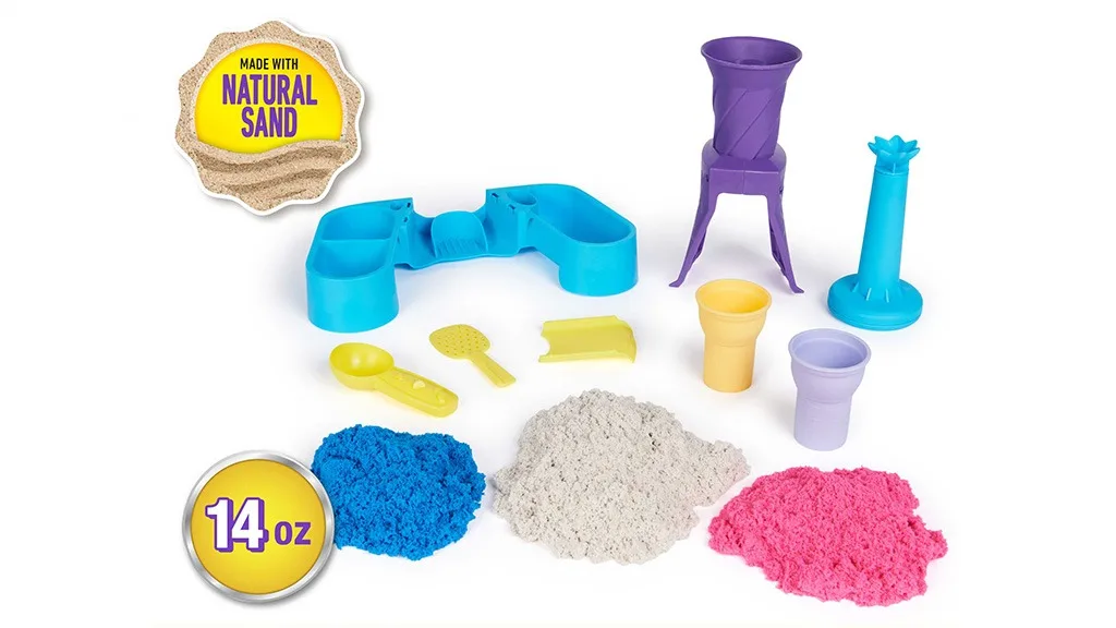Io urlo, tu urli per la postazione per gelato morbido Kinetic Sand.