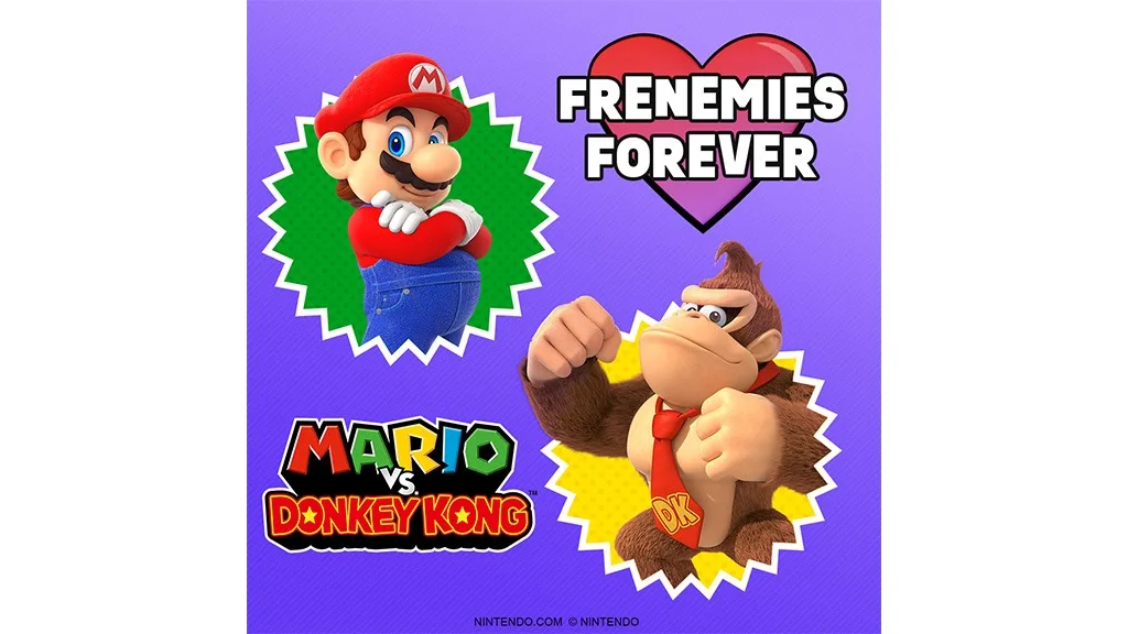 Festeggia la rivalità della coppia a San Valentino con il gioco Mario vs. Donkey Kong.