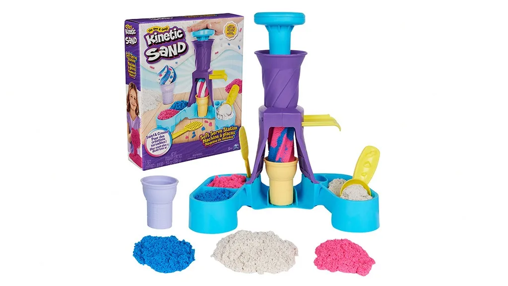 Io urlo, tu urli per la postazione per gelato morbido Kinetic Sand.
