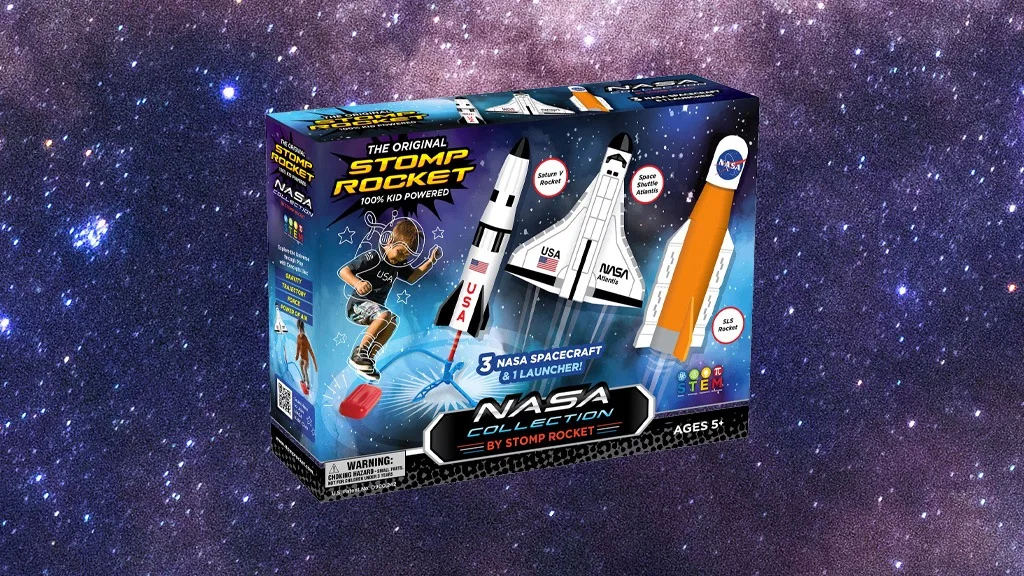 La nuova collezione spaziale Stomp Rocket vola nella galassia.