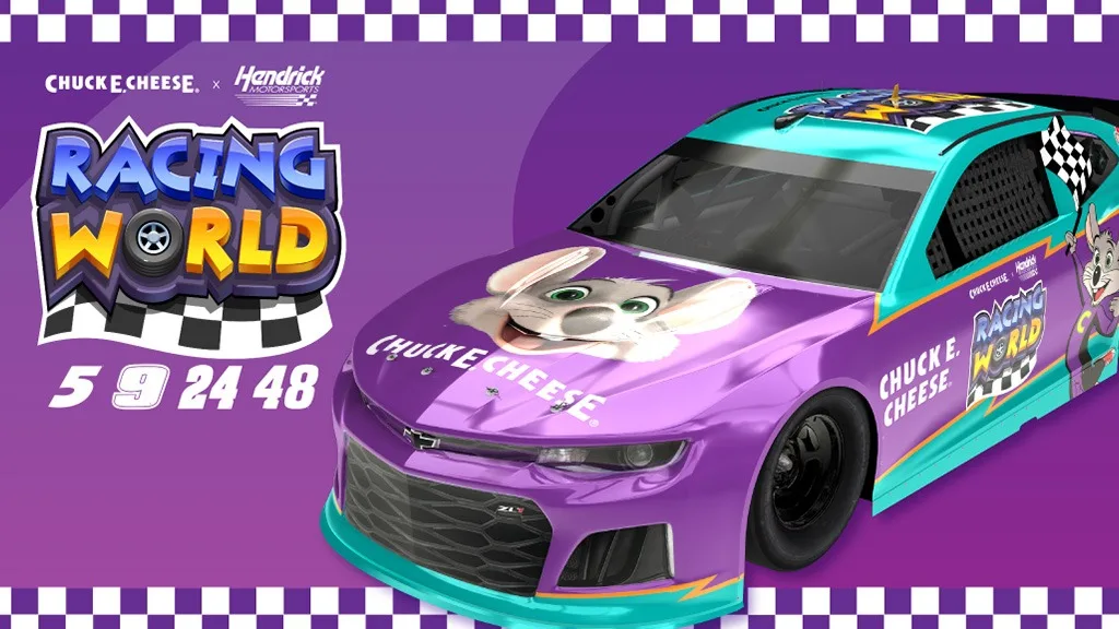 Chuck E. Cheese entra nel mondo delle corse con i nuovi prodotti Hendrick Motorsports