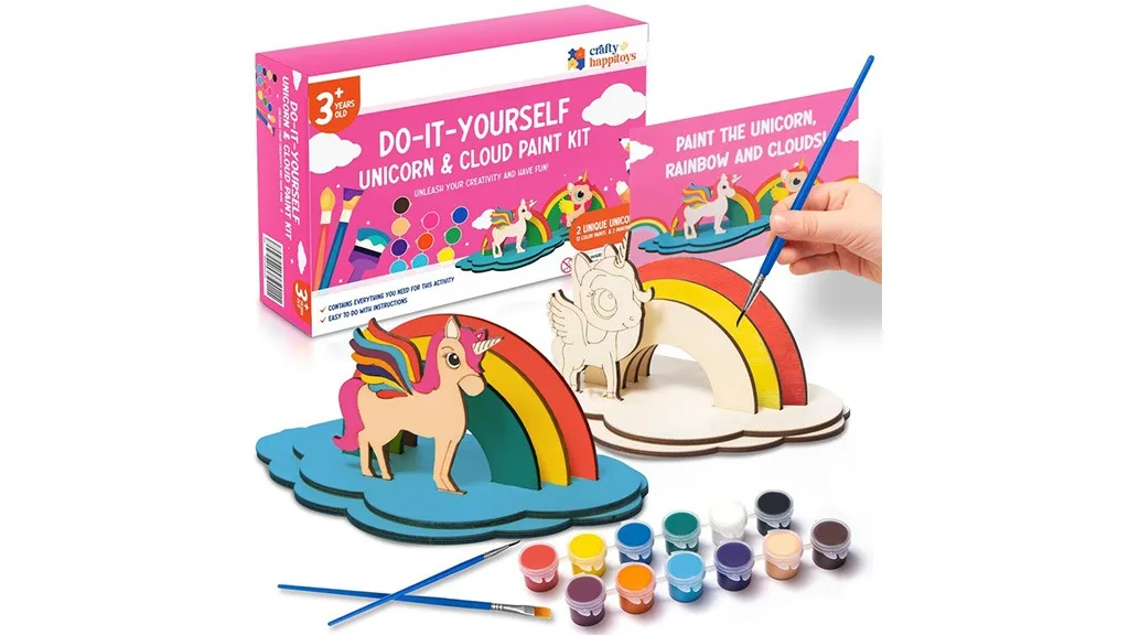 Presentazione prodotto: Craft HappiToys Crea da te Set di pittura Unicorno e Nuvola
