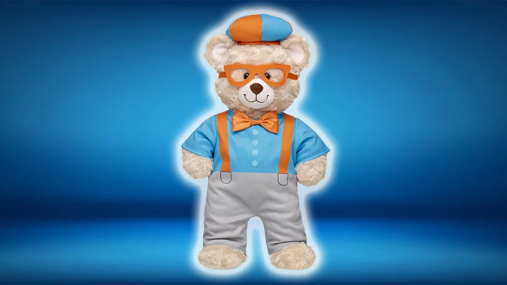 I bambini possono vestire il loro peluche Build-A-Bear con un nuovo costume di Blippi