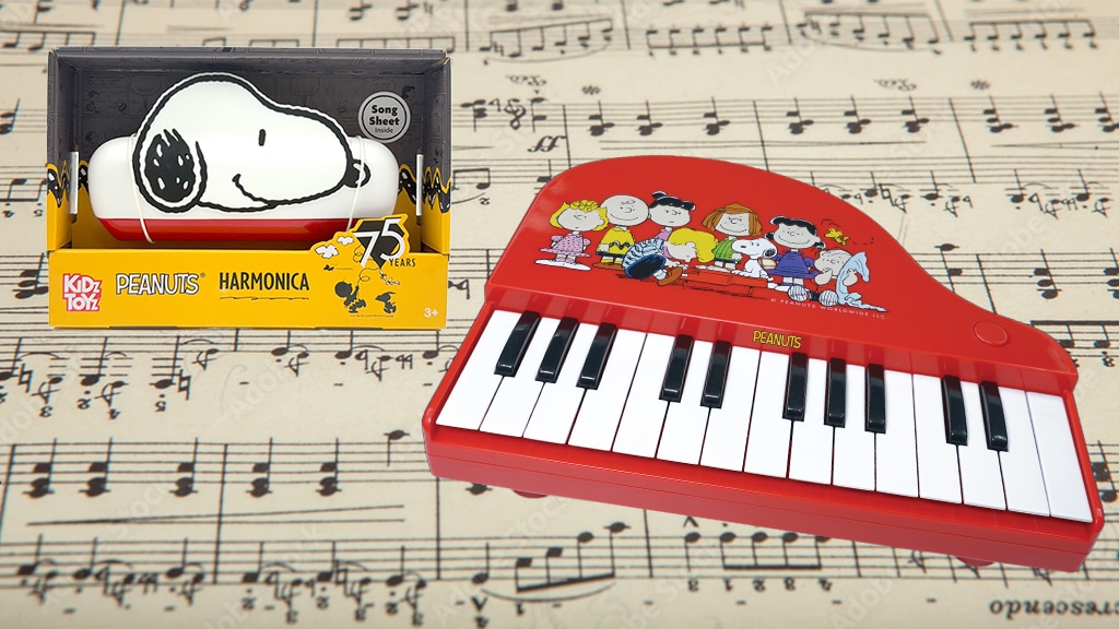 Nuovi giocattoli musicali a tema Snoopy per un'atmosfera perfetta