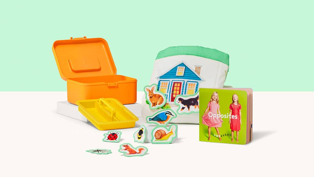 Aiuta il tuo bambino a raggiungere le tappe dello sviluppo con i Mini Set della Lovevery Play Collection!