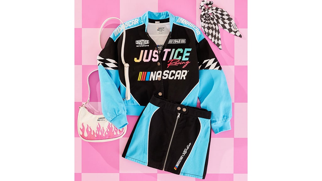 La collezione NASCAR di Justice porta rapidamente la moda agli adolescenti