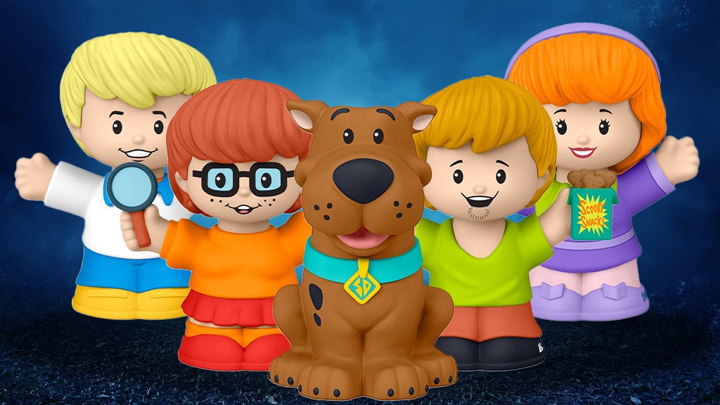 Questo set da collezione Fisher-Price Scooby-Doo Little People è super cool