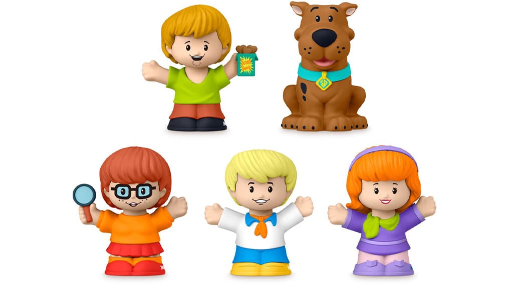 Questo set da collezione Fisher-Price Scooby-Doo Little People è super cool