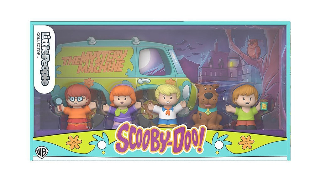 Questo set da collezione Fisher-Price Scooby-Doo Little People è super cool