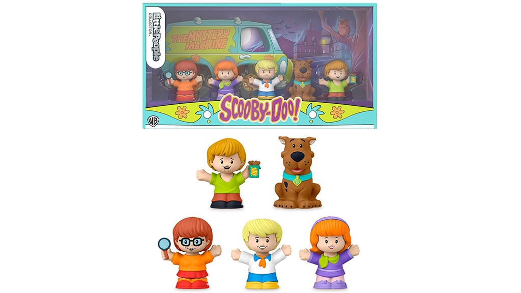Questo set da collezione Fisher-Price Scooby-Doo Little People è super cool