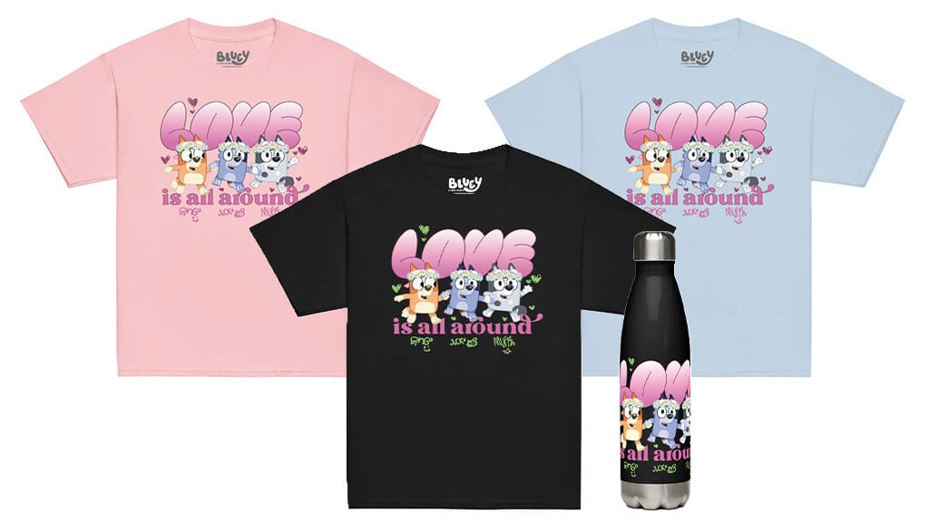 Questi set di abbigliamento Bluey per San Valentino sono pieni di amore per i cani