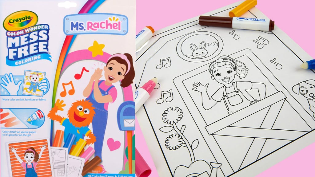 Molti entusiasti per i nuovi libri da colorare Ms. Rachel Crayola
