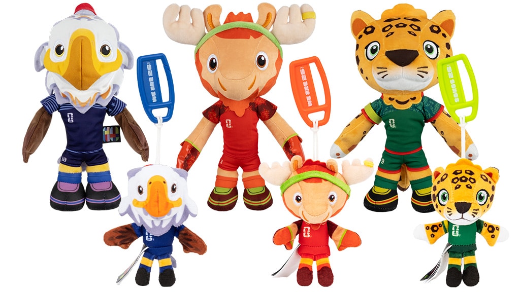 Le peluche Squishmallows FIFA 2026 di Jazwares sono davvero cool