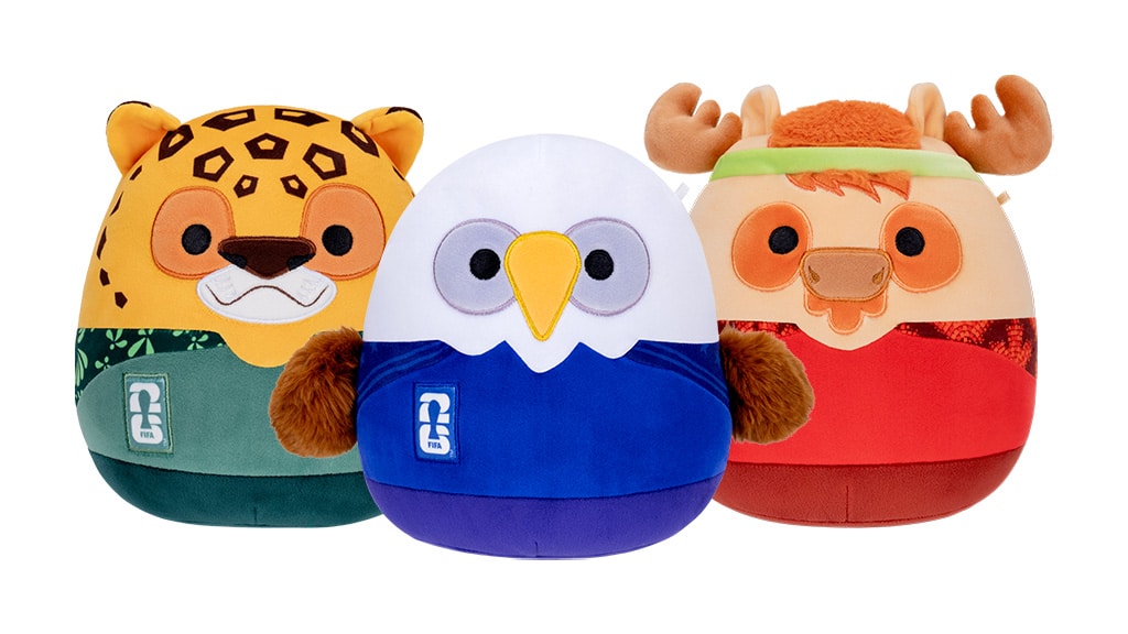 Le peluche Squishmallows FIFA 2026 di Jazwares sono davvero cool