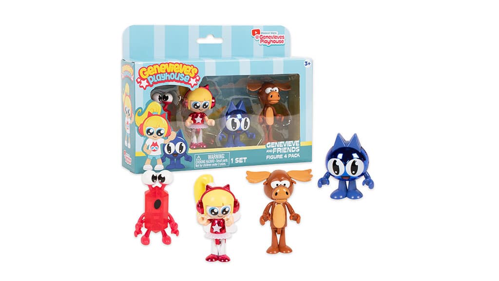 Queste action figure e peluche ispirati a Genevieve’s Playhouse uniscono apprendimento e divertimento