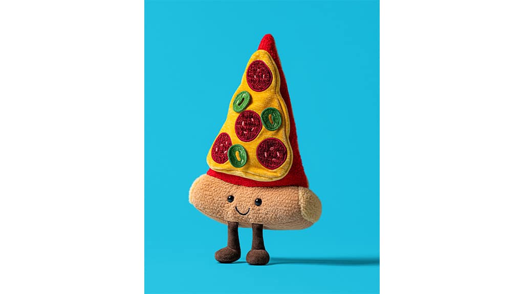 Il Jellycat Diner presenta una figura di peluche con menu