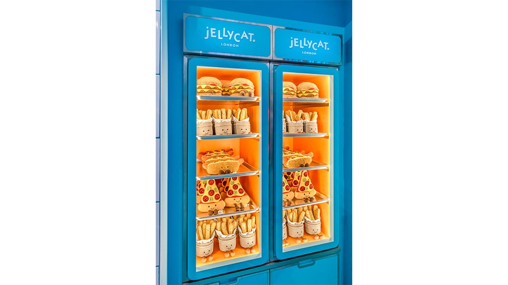 Il Jellycat Diner presenta una figura di peluche con menu