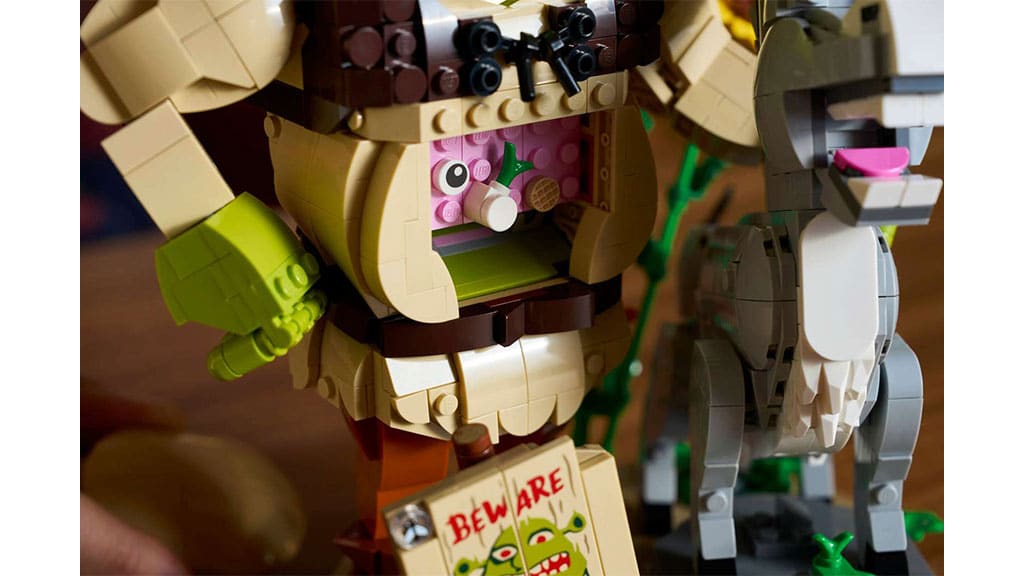 Il set LEGO Ideas di Shrek, Asino e Gatto con Stivali
