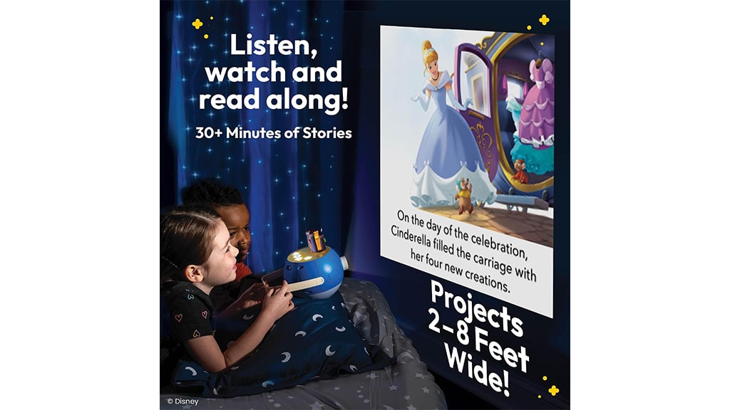 Vivi la magia delle principesse Disney con la nuova figura proiettore narrante Luna!