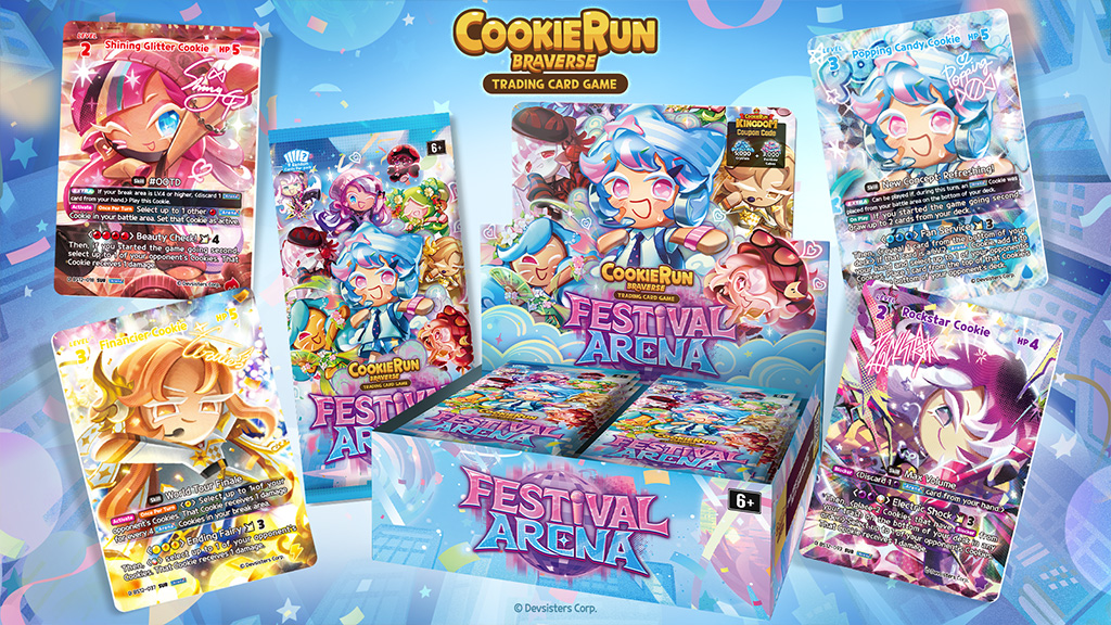 Braverse TCG porta biscotti superstar nel pacchetto Booster Festival Arena