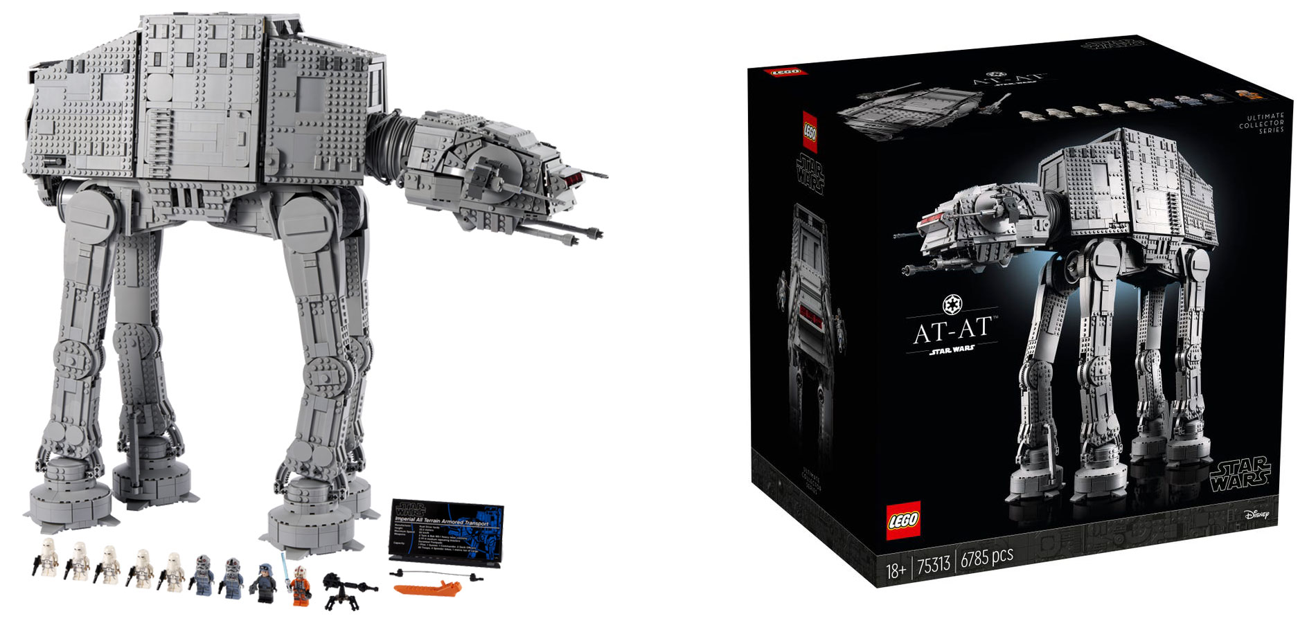 LEGO® sorprende gli appassionati adulti con un enorme camminatore AT-AT