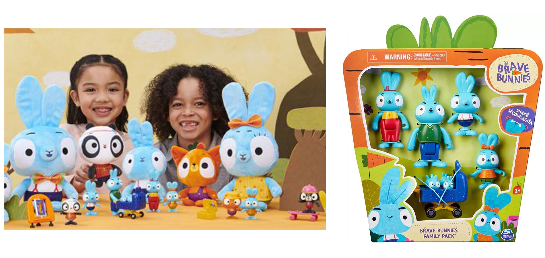 Spin Master e Glowberry presentano i giocattoli Brave Bunnies
