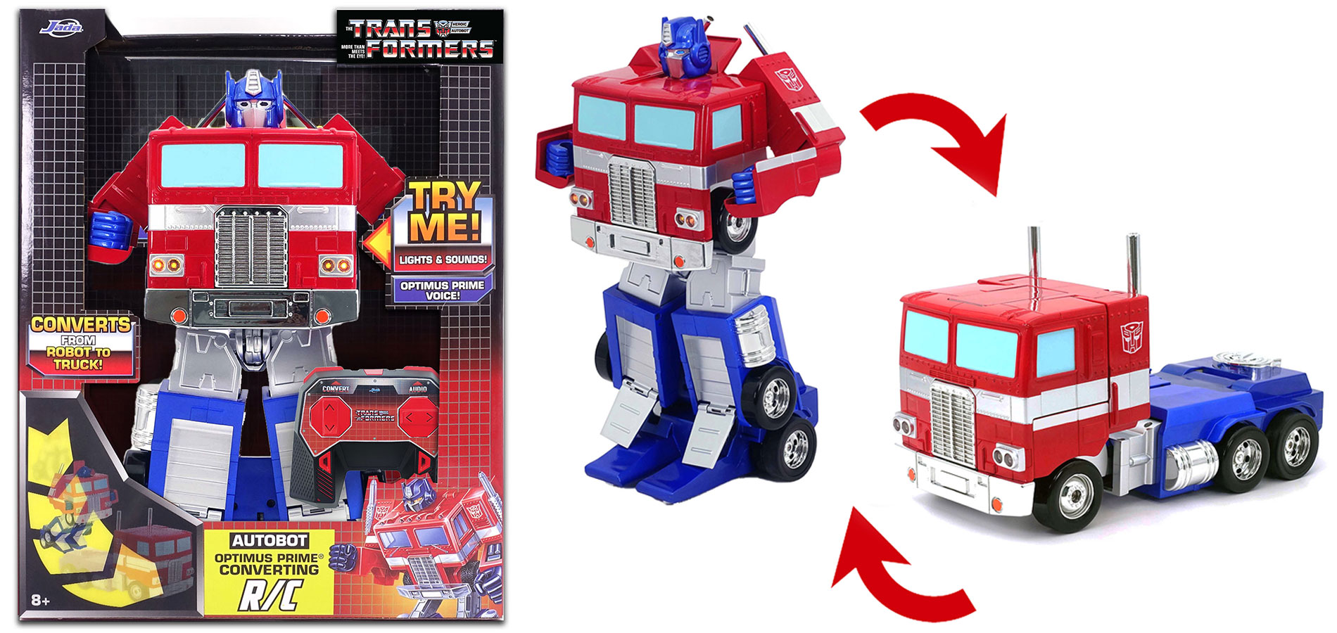 Jada Toys ha presentato il robot Transformers telecomandato che si trasforma in Optimus Prime
