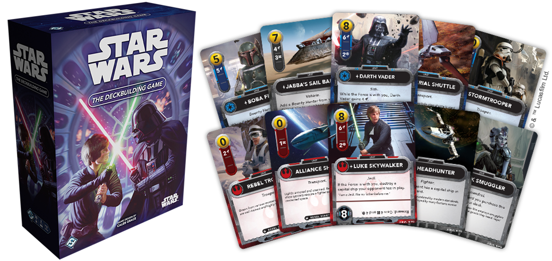 FFG ha annunciato il gioco di carte Star Wars: The Deckbuilding Game