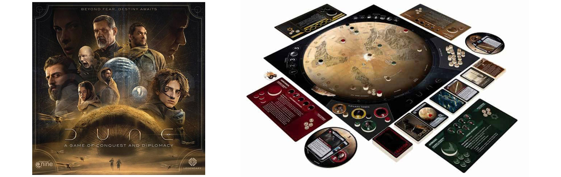 Dune di Arrakis in scatole da gioco da tavolo