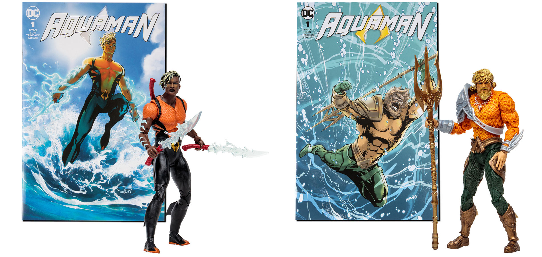 Disponibili ora nella linea McFarlane Toys le action figure DC Comics di Aquaman da 18 cm