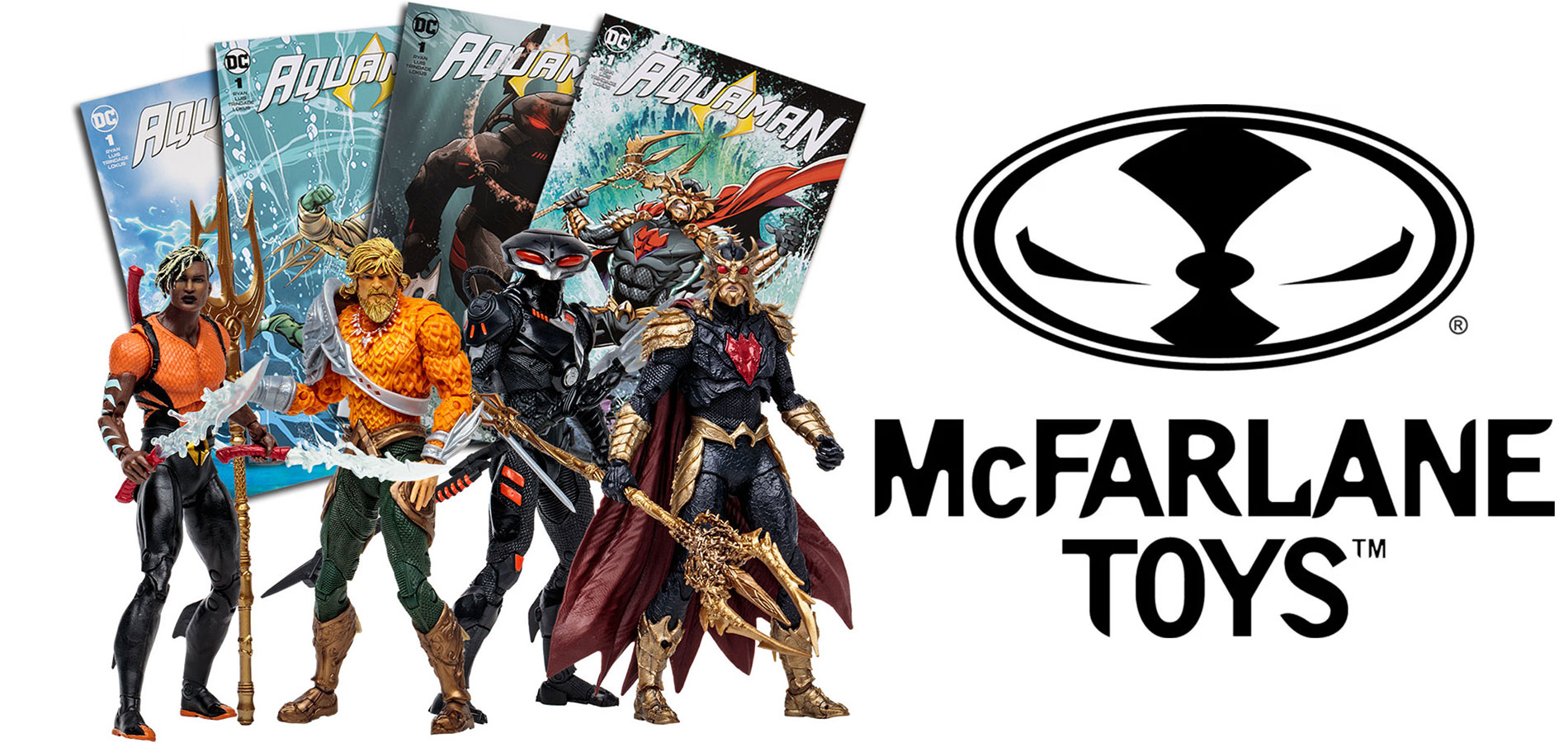 Disponibili ora nella linea McFarlane Toys le action figure DC Comics di Aquaman da 18 cm