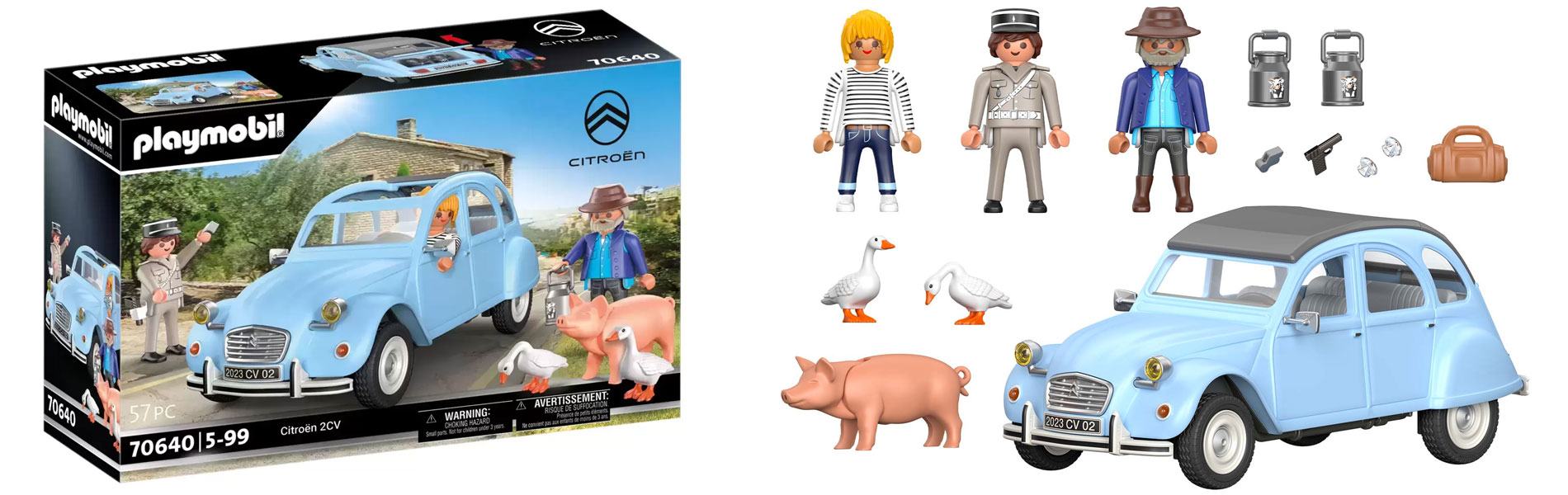 Playmobil presenta la cultica e classica Citroën 2CV