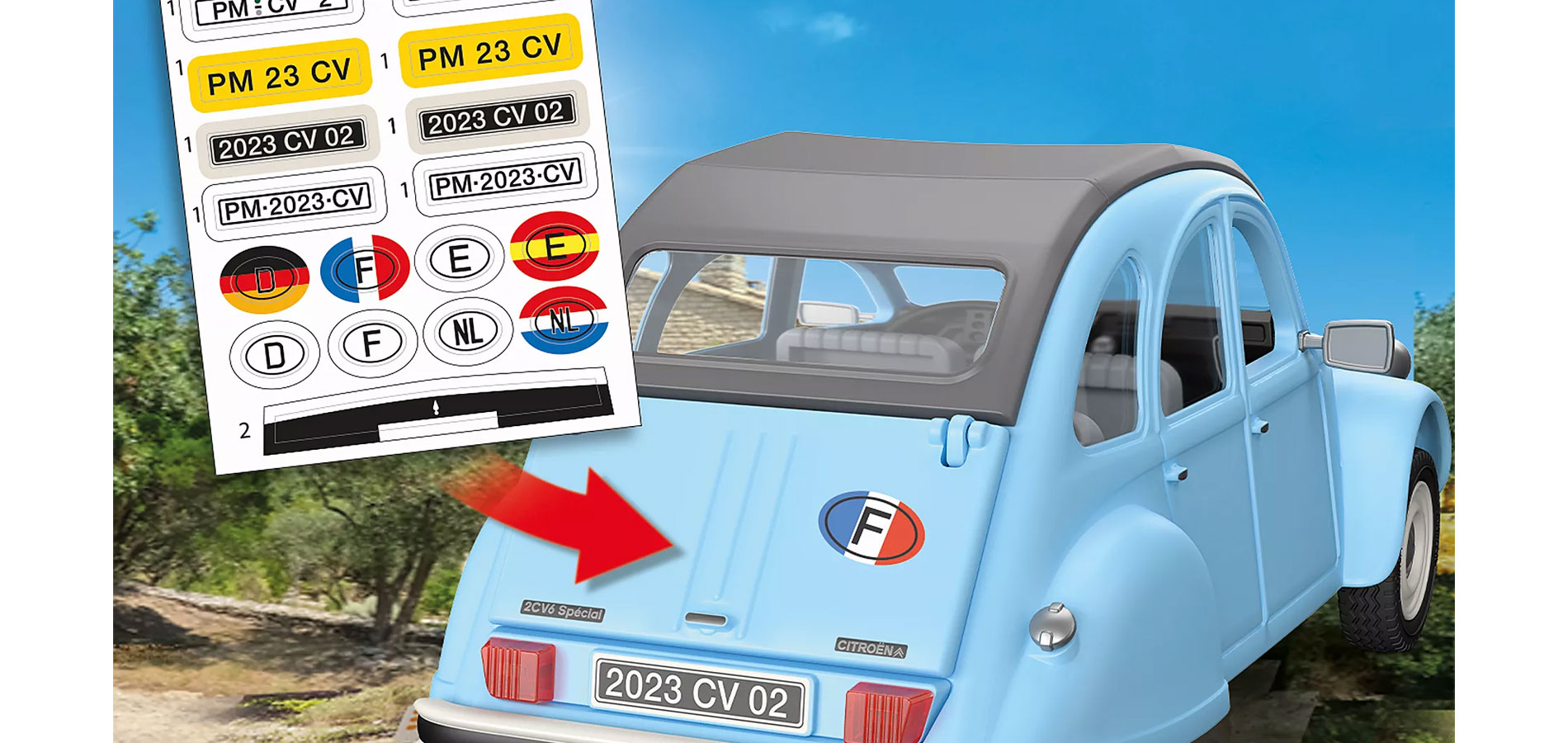 Playmobil presenta la cultica e classica Citroën 2CV