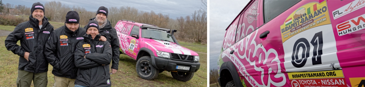 Partiamo con la nostra squadra al rally Budapest-Bamako 2018!