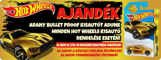 Auto Hot Wheels dorata in regalo