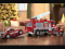 Il 60º anniversario del camion giocattolo Hess viene celebrato con un set di autopompa, auto e motocicletta.