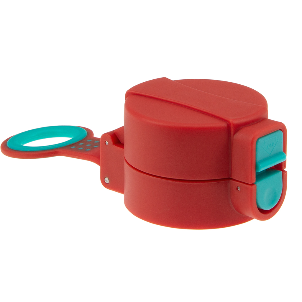 Ars Una: tappo per borraccia con chiusura di sicurezza, colore rosso