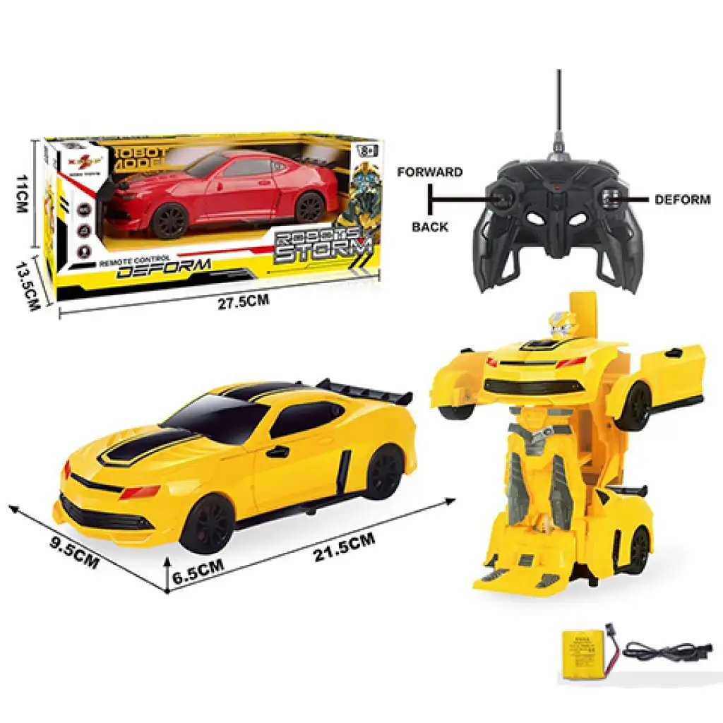 Auto sportiva Camaro trasformabile in robot telecomandato RC in scala 1/16 disponibile in due colori