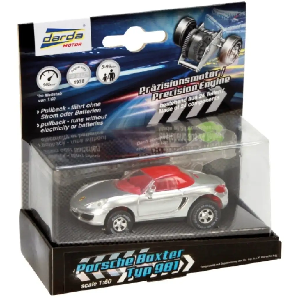 Darda: Porsche Boxster Tipo 981 auto da corsa con motore a retrocarica 1/60