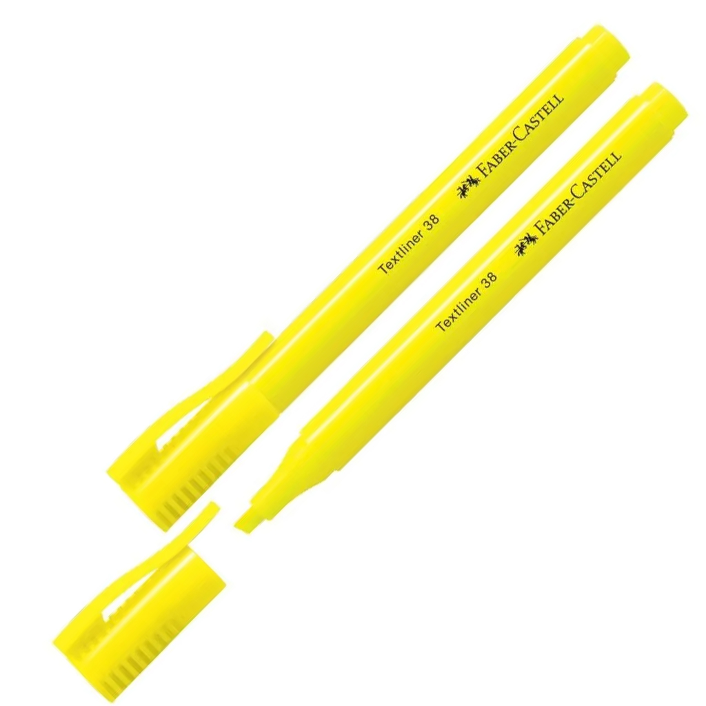 Faber-Castell: Evidenziatore Textliner 38 colore giallo fluorescente, 1 pezzo